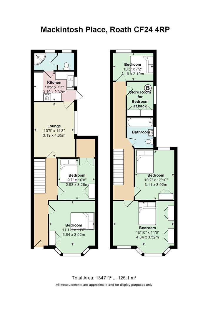 Floorplan for Mackintosh Place, Roath
